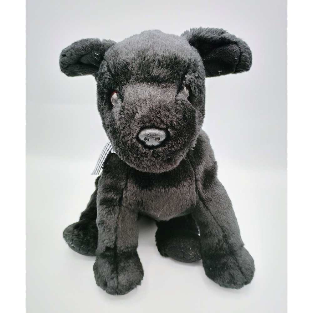 12" TY Inc  BEANBAG Plush Buddies Puppy Dog Luke Black Lab 5